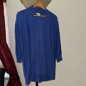 Chico's Cardigan Lightweight Open Front Sweater